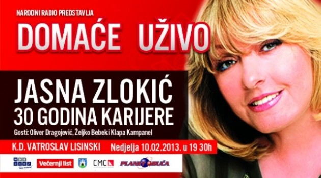 Koncert Jasne Zlokić u Lisinskom