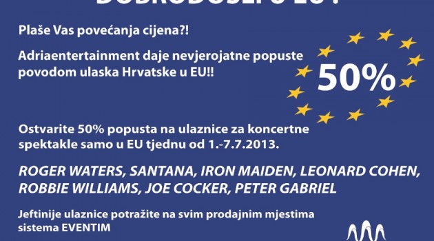 Čestitke građanima Hrvatske ulazak u EU!