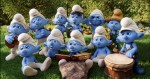 A group of Smurfs in Smurf Village in in Columbia Pictures and Sony Pictures Animation's SMURFS 2.