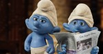 Grouchy (George Lopez) and Clumsy Smurf (Anton Yelchin) in Columbia Pictures and Sony Pictures Animation's SMURFS 2.