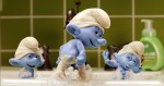 Clumsy (Anton Yelchin), Grouchy (George Lopez) and Vanity (John Oliver) in Columbia Pictures and Sony Pictures Animation's SMURFS 2.