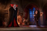 Vlad (Mel Brooks), Mavis (Selena Gomez), Dracula (Adam Sandler) and Johnny (Andy Samberg) in Columbia Pictures' HOTEL TRANSYLVANIA 2.