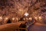 06 The Cave Train driving through the Dance Hall in Postojna Cave, Slovenia. Photo Iztok Medja.